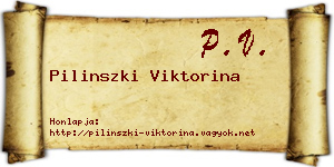 Pilinszki Viktorina névjegykártya